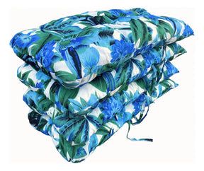 KIT 1 Namoradeira, 2 Cadeiras Completo Tucano AZUL + Brinde 1 Mesa Centro, 4 Almofadas P/ Jardim