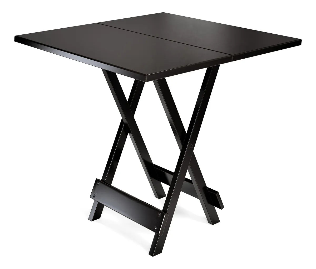 Conjunto Dobrável Madeira Maciça 70X70cm, 4 Cadeiras - Estofado Vermelho