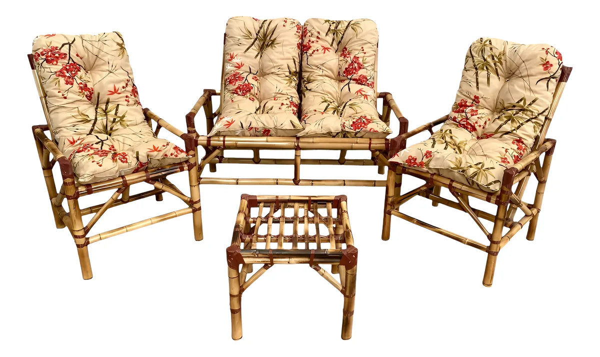 KIT 1 Namoradeira, 2 Cadeiras Completo Sakura + Brinde Exclusivo